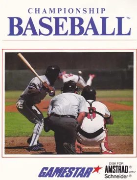 Championship Baseball (UK) (1987) box cover front